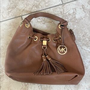 Michael Kors bucket hobo bag